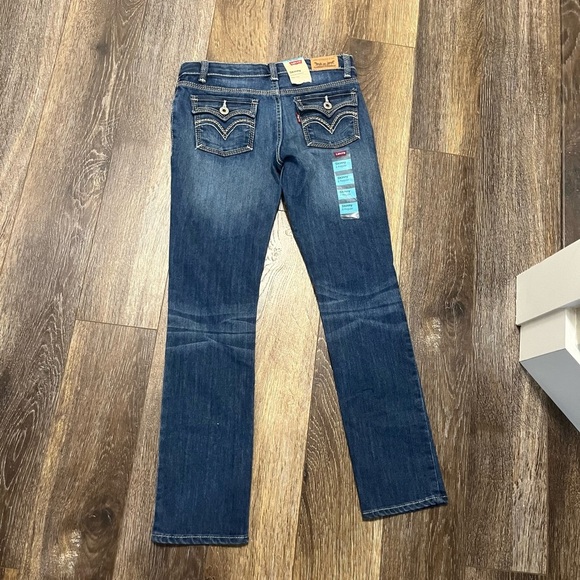 Levi’s Big  Kids Slim Boot Cut Dark Wash Jeans NWT - Picture 2 of 8